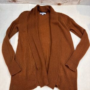 ANTONIO MELANI 100% Cashmere Brown Cardigan Sweater
